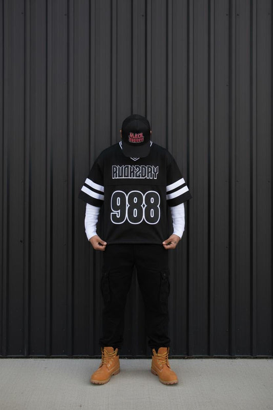 LIFELINE MESH JERSEY - BLACK - RUOK2DAY APPAREL