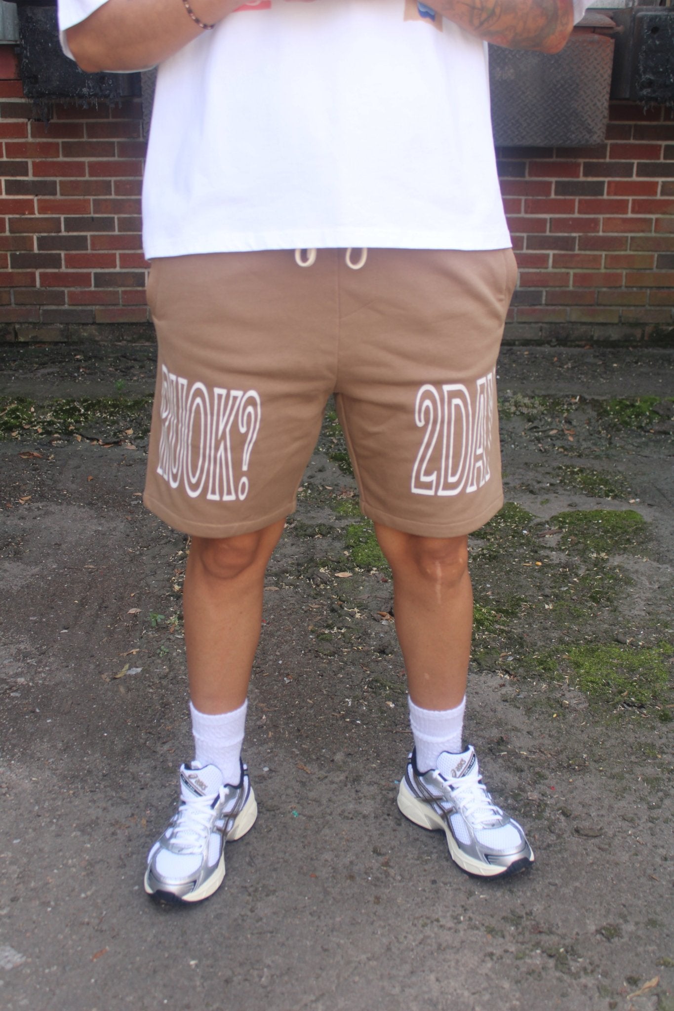 RUOK2DAY ESSENTIAL SHORTS - COFFEE - RUOK2DAY APPAREL