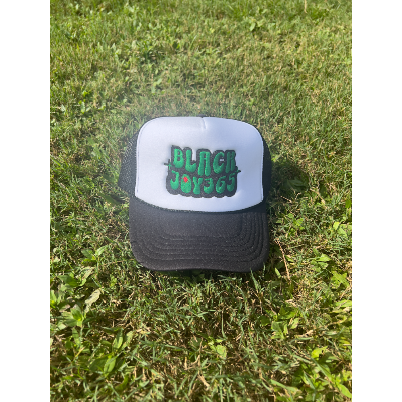 BLACK JOY 365 TRUCKER HAT - UNITY GREEN
