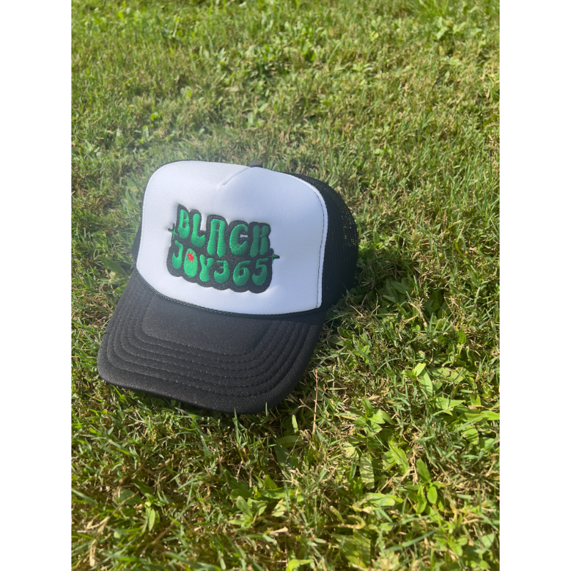 BLACK JOY 365 TRUCKER HAT - UNITY GREEN