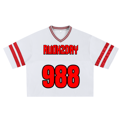 LIFELINE MESH JERSEY - WHITE - RUOK2DAY APPAREL