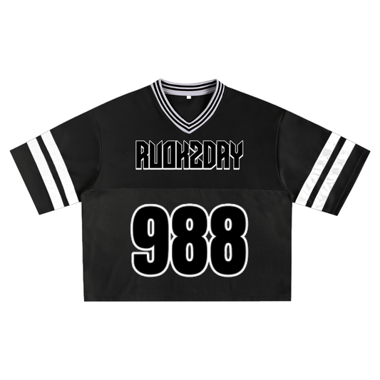 LIFELINE MESH JERSEY - BLACK - RUOK2DAY APPAREL