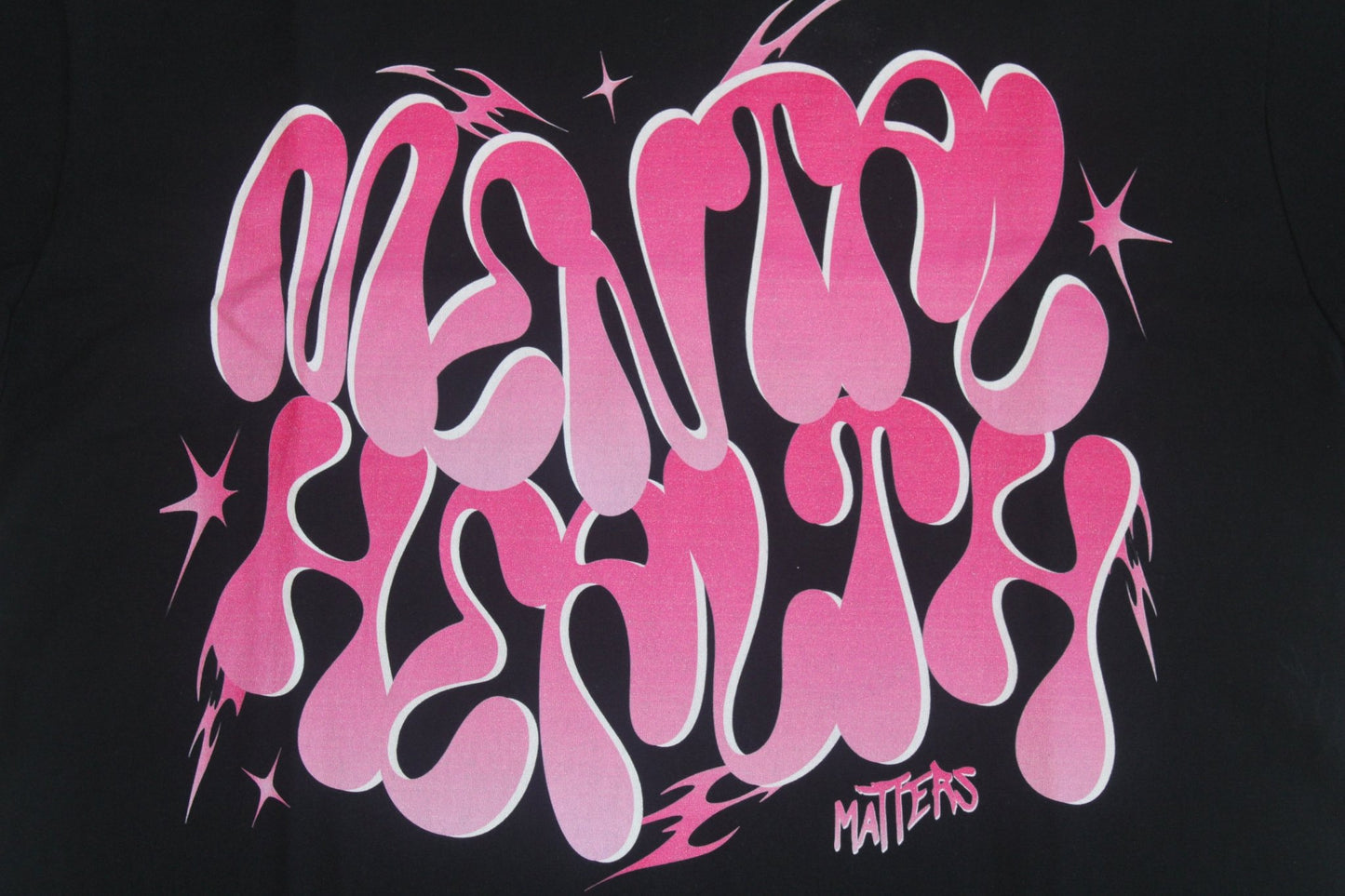 MENTAL HEALTH MATTERS TEE - PINK & BLACK - RUOK2DAY APPAREL