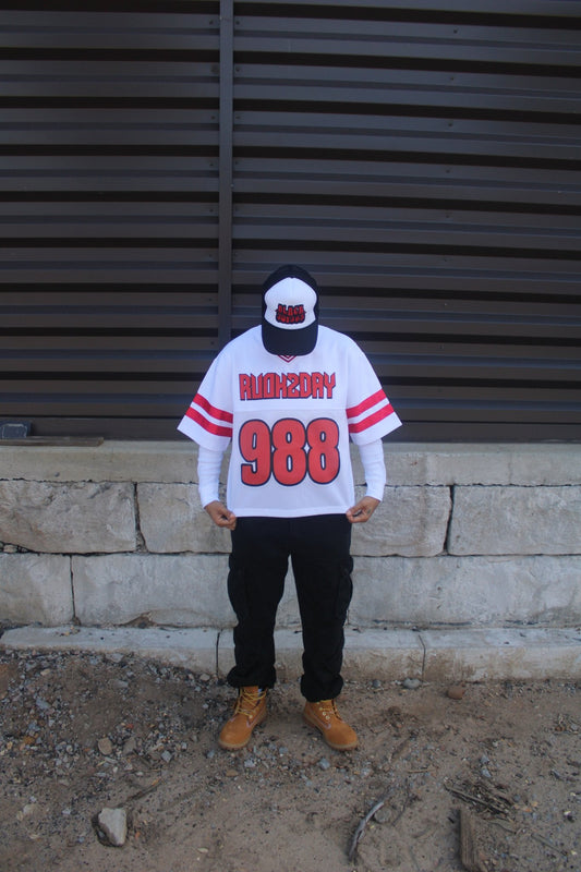 LIFELINE MESH JERSEY - WHITE - RUOK2DAY APPAREL