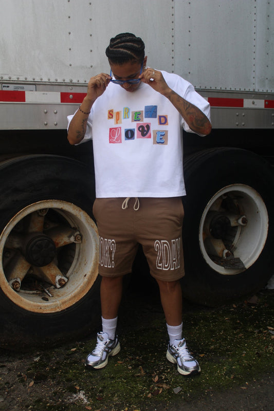 RUOK2DAY ESSENTIAL SHORTS - COFFEE - RUOK2DAY APPAREL