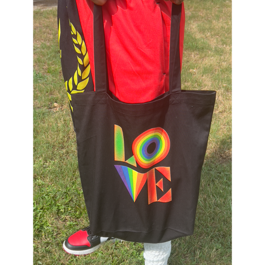 LOVE EQUALITY ECO TOTE BAG - BLACK