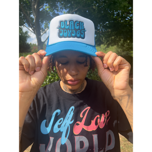 BLACK JOY 365 TRUCKER HAT - BOTSWANA BLUE