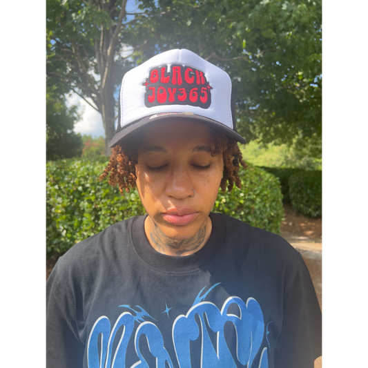 BLACK JOY 365 TRUCKER HAT - RADICAL RED
