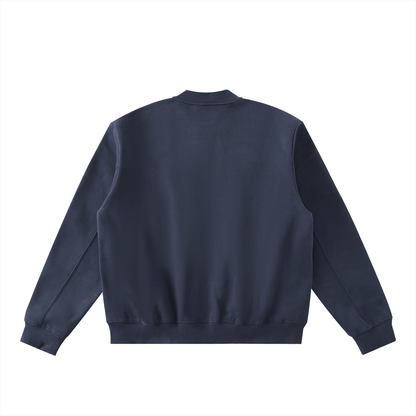 HEART & MIND VARSITY JACKET - NAVY - RUOK2DAY APPAREL