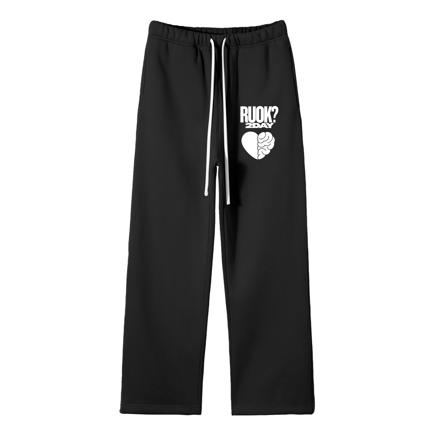 HEART & MIND JOGGERS - BLACK - RUOK2DAY APPAREL