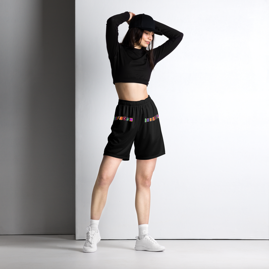 RUOK2DAY CUTOUTS SHORTS - BLACK