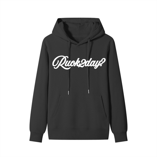 SIGNATURE COLLECTION HOODIE - BLACK - RUOK2DAY APPAREL