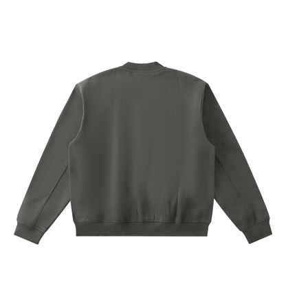 HEART & MIND VARSITY JACKET - GRAY - RUOK2DAY APPAREL