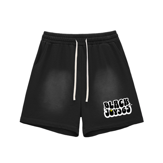 BLACK JOY 365 SHORTS - RUOK2DAY APPAREL