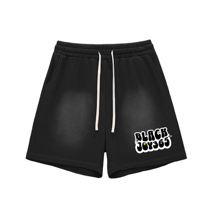 BLACK JOY 365 SHORTS - RUOK2DAY APPAREL