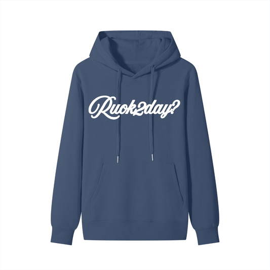 SIGNATURE COLLECTION HOODIE - BLUE - RUOK2DAY APPAREL